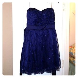 Sequins hearts purple dress